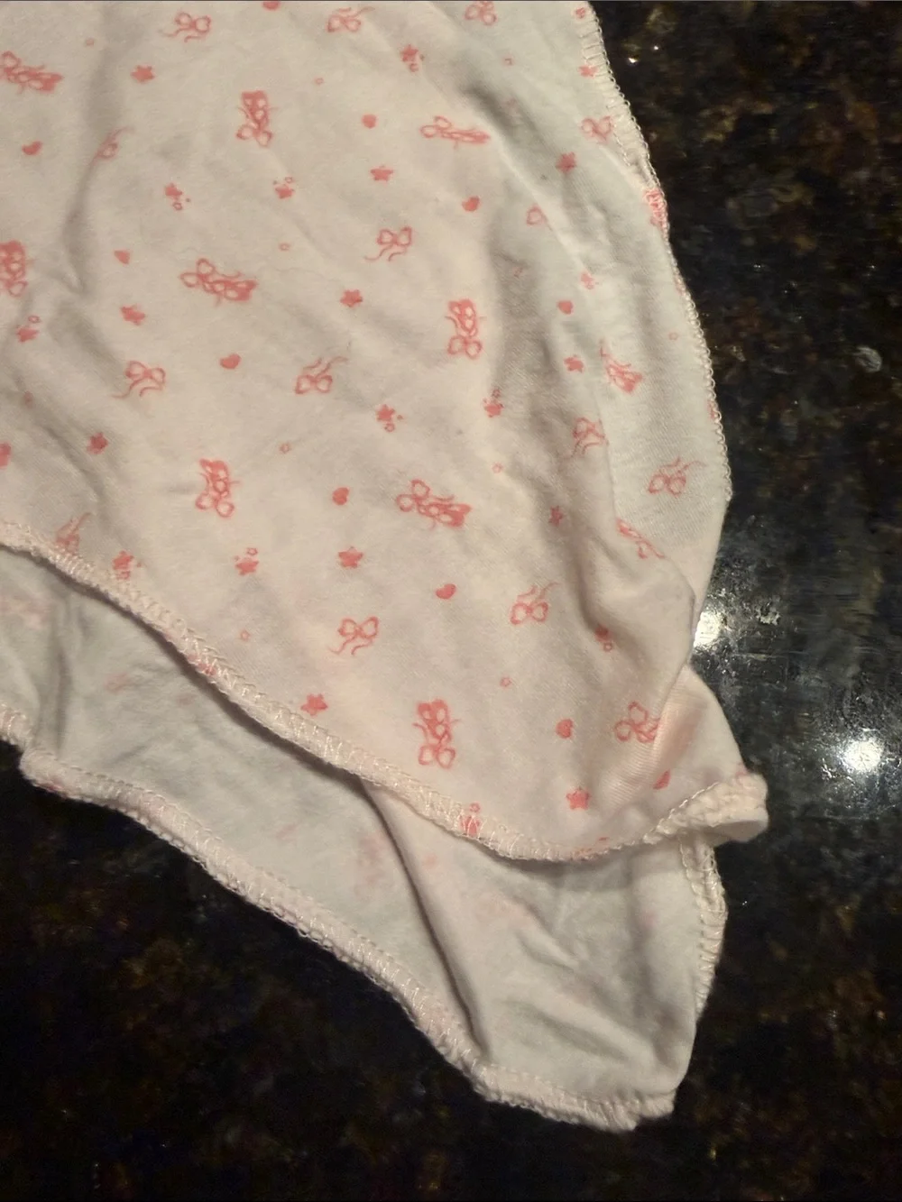 Pink Baby Gown with Tiny Flower Print STARTING OUT - Never Worn
